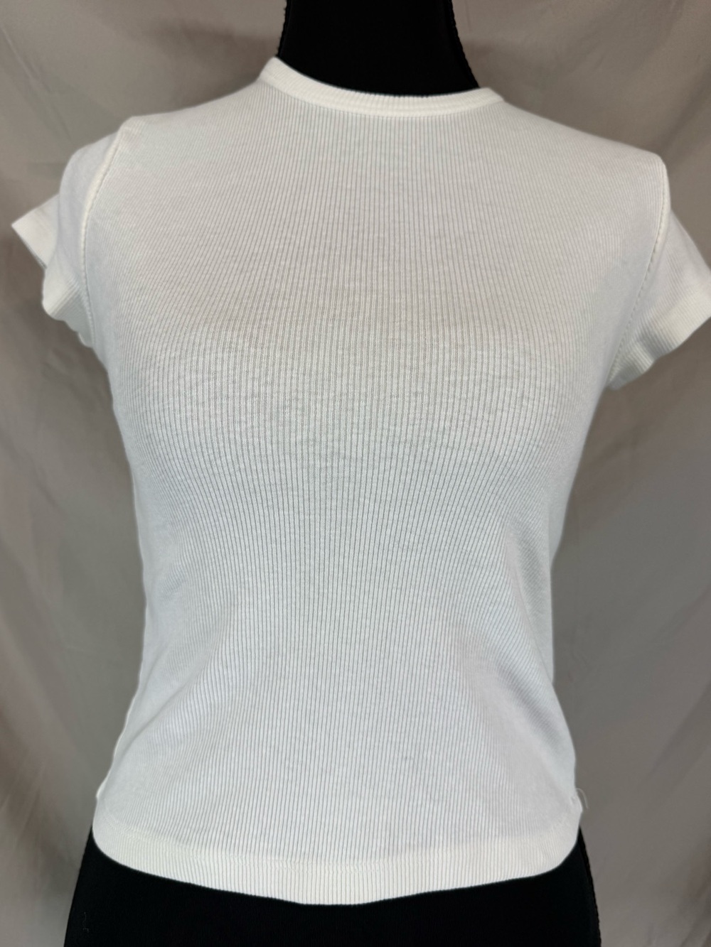 Maeve Ribbed Baby Tee White Sizeβ XS